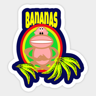 Bananas about Monkeys Sticker